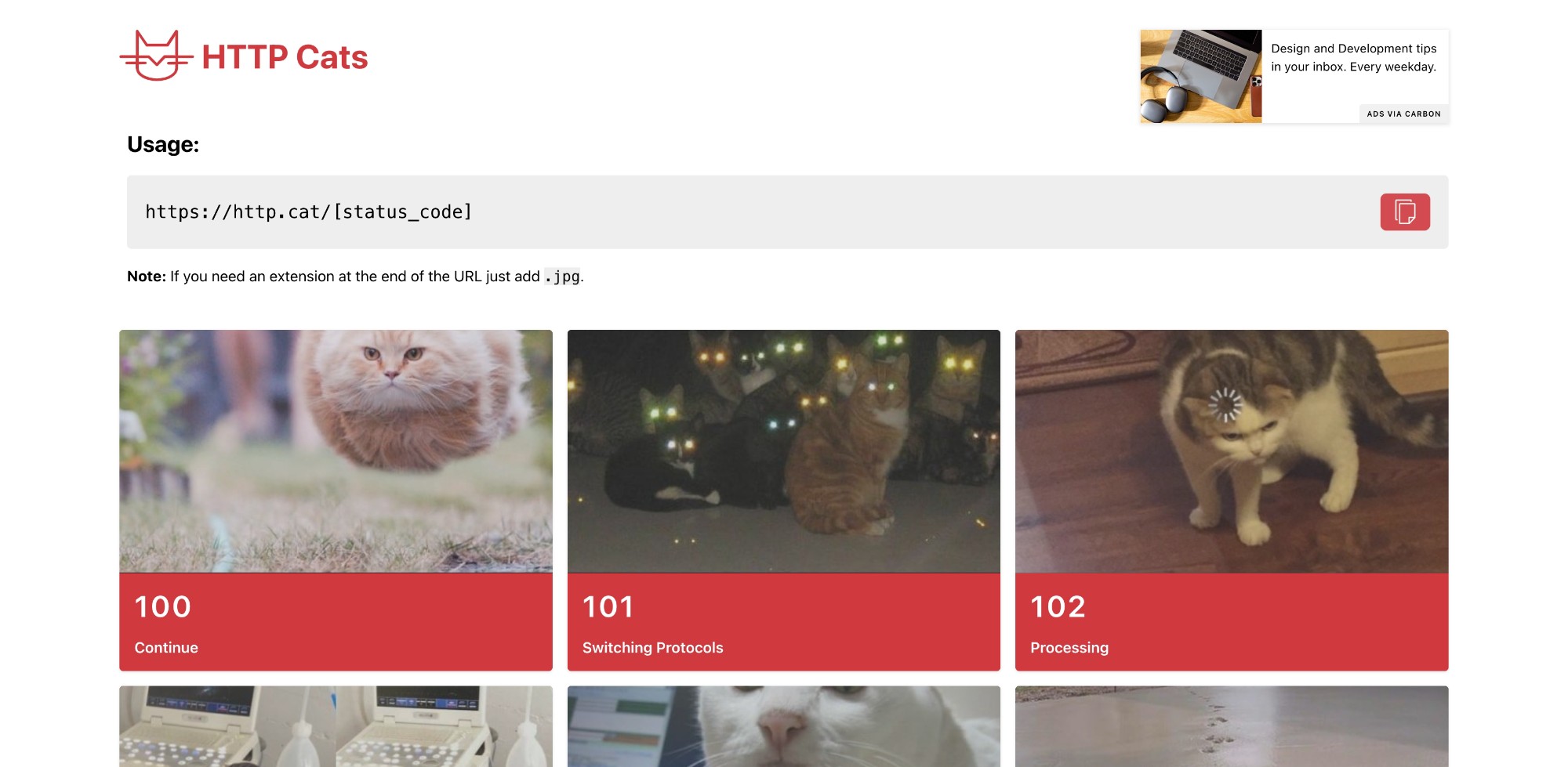 HTTPCats：程序员专属的萌系错误代码库