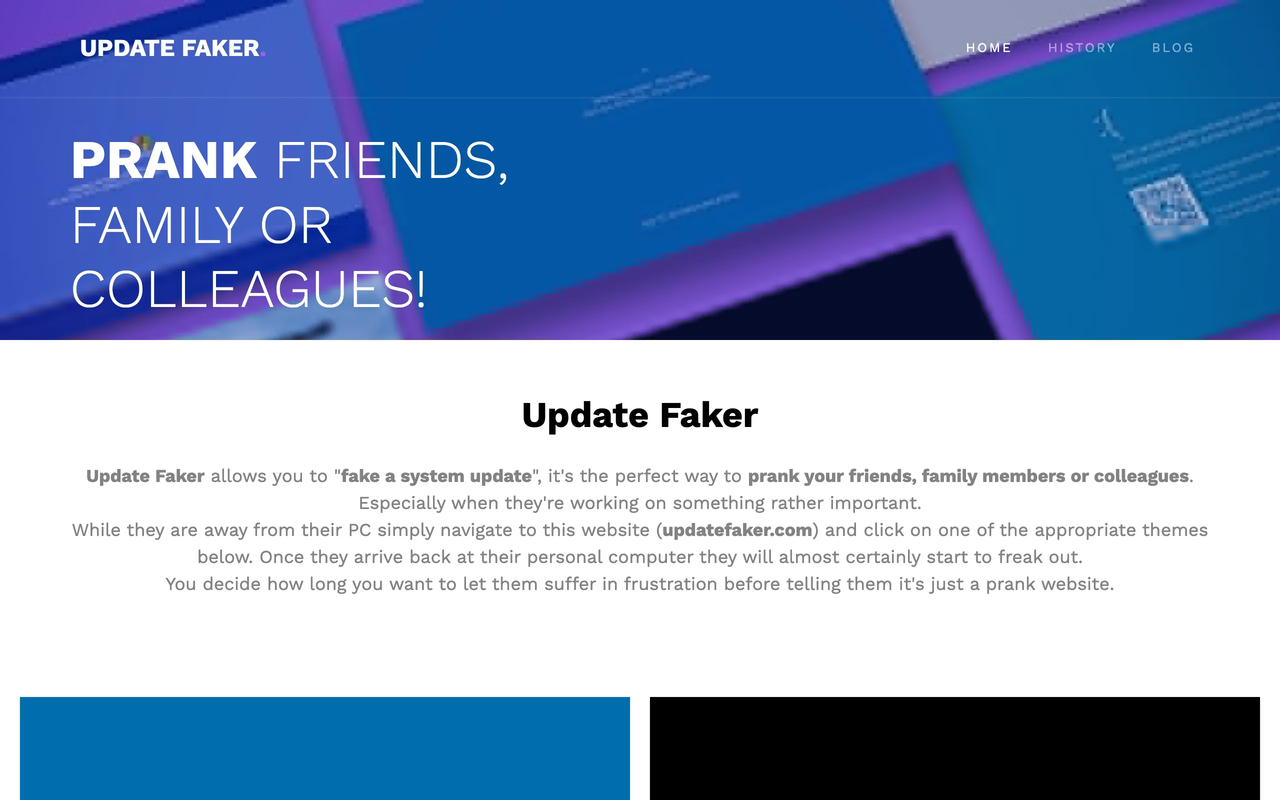Update Faker theme picker with Windows and macOS fake update cards
