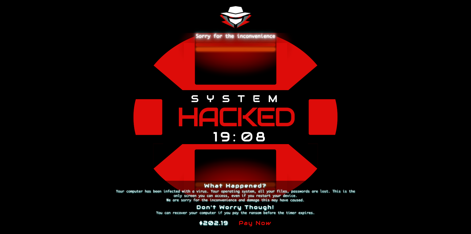 Hacked Screen 网站截图