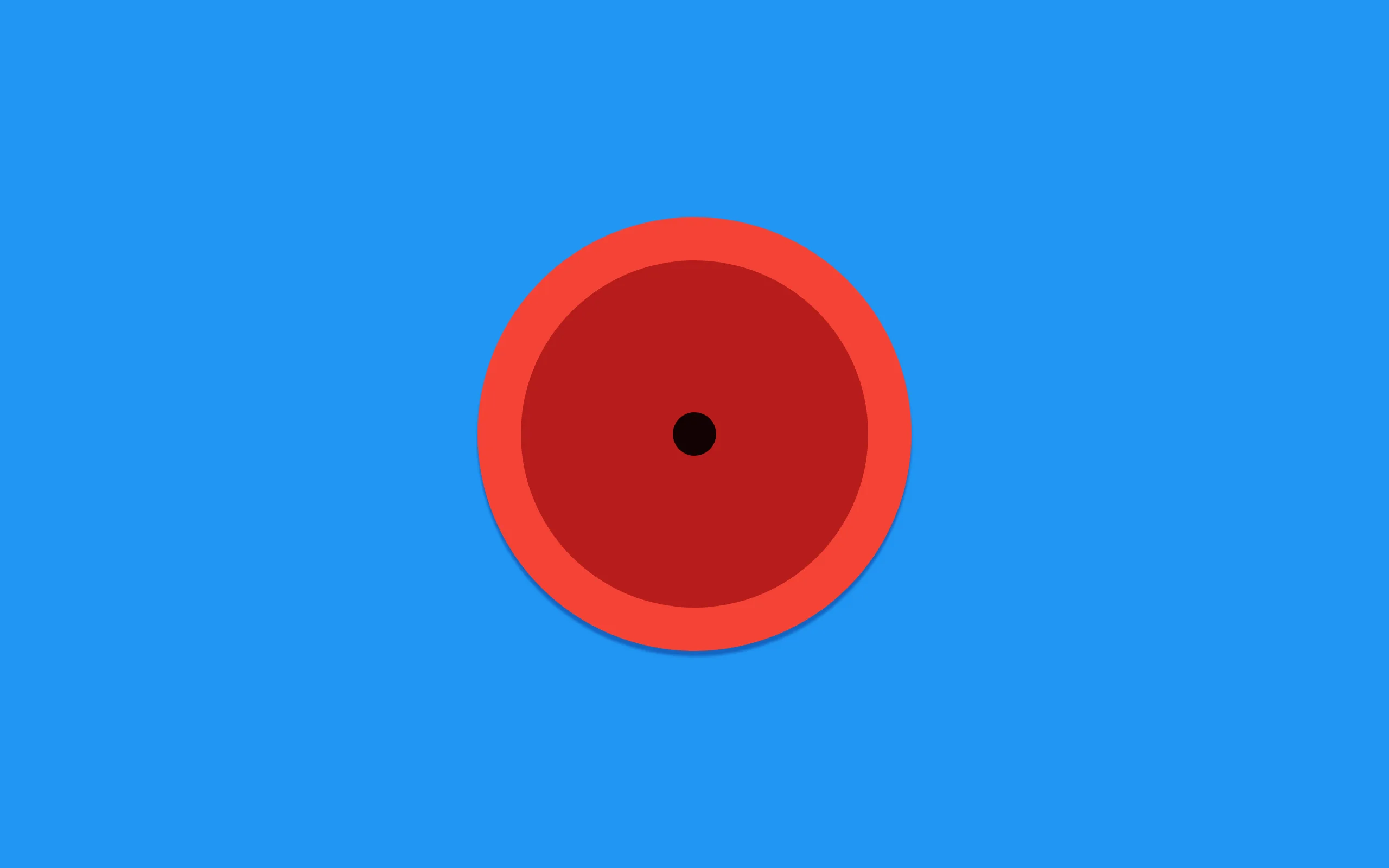 Air Horner oversized red air horn button on a bright page