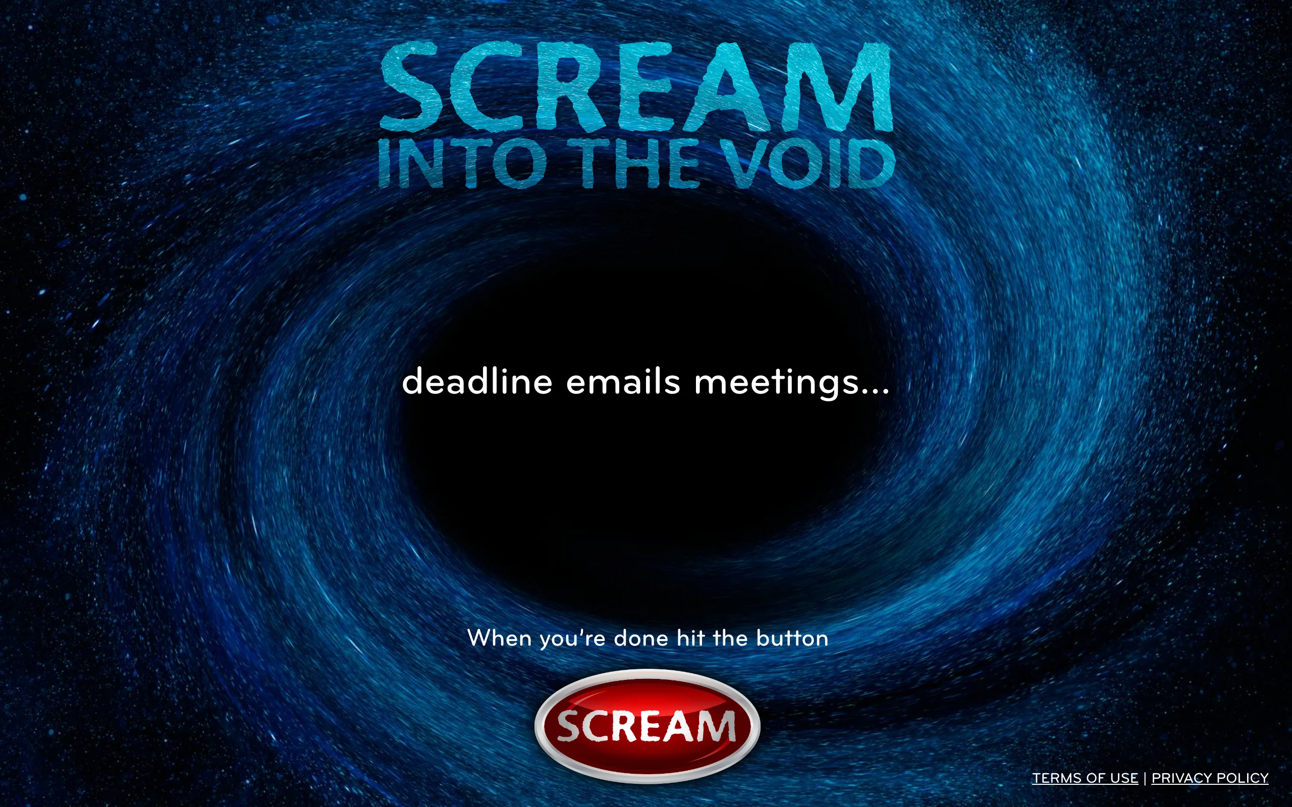 Scream Into The Void 情绪宣泄